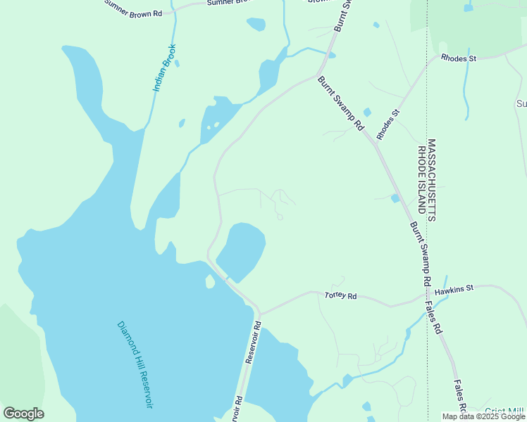 map of restaurants, bars, coffee shops, grocery stores, and more near 397 Reservoir Road in Cumberland