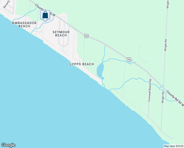 map of restaurants, bars, coffee shops, grocery stores, and more near 515 Lypps Beach Road in Essex
