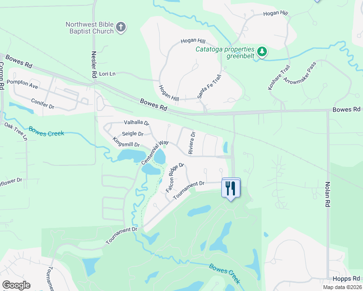 map of restaurants, bars, coffee shops, grocery stores, and more near 1052 Riviera Drive in Elgin