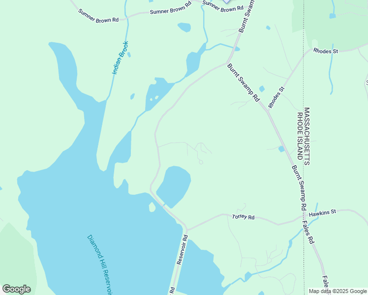 map of restaurants, bars, coffee shops, grocery stores, and more near 397 Reservoir Road in Cumberland