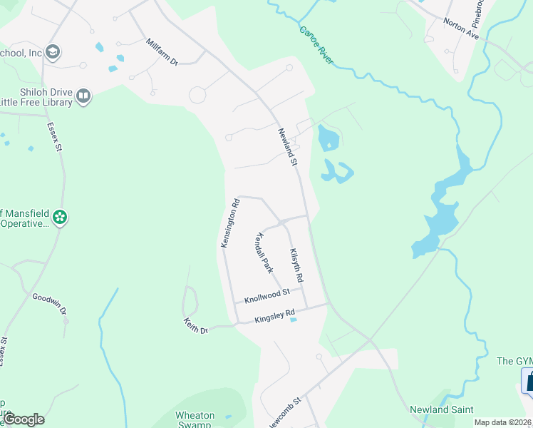 map of restaurants, bars, coffee shops, grocery stores, and more near 4 Kensington Road in Norton