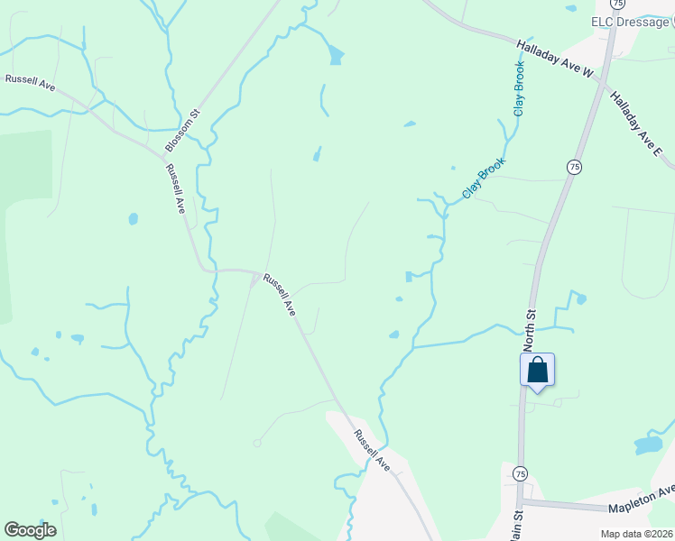 map of restaurants, bars, coffee shops, grocery stores, and more near 41 Wendover Road in Suffield