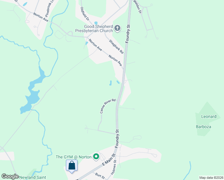 map of restaurants, bars, coffee shops, grocery stores, and more near 32 Canoe River Road in Easton