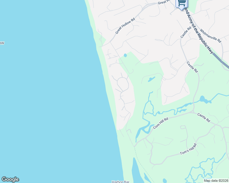 map of restaurants, bars, coffee shops, grocery stores, and more near 23 Corn Hill Landing in Truro