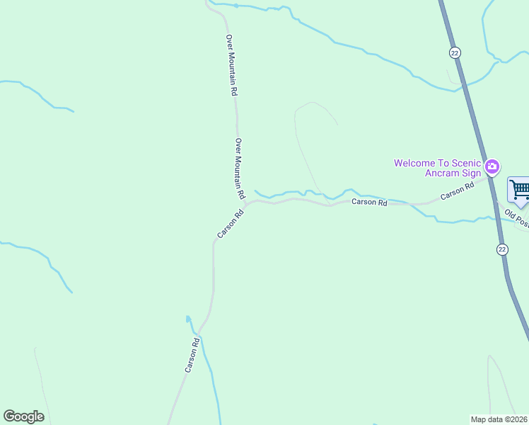 map of restaurants, bars, coffee shops, grocery stores, and more near 462 Carson Road in Millerton