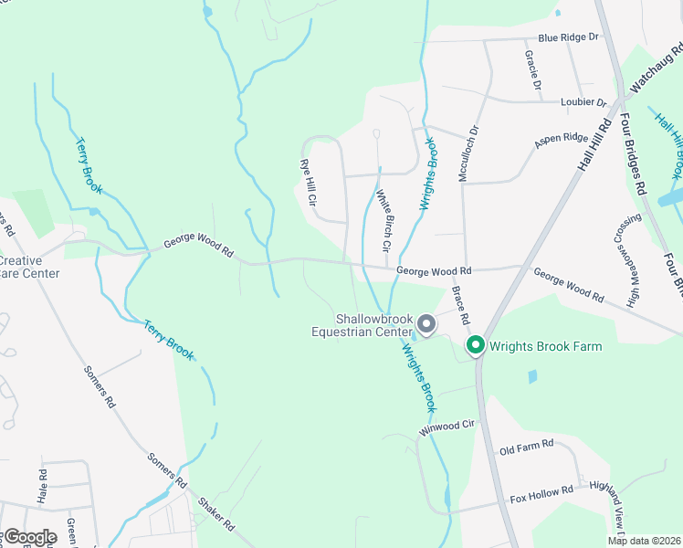map of restaurants, bars, coffee shops, grocery stores, and more near 8 Rye Hill Circle in Somers