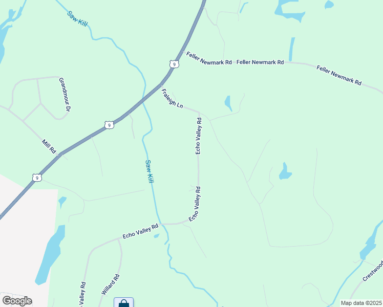 map of restaurants, bars, coffee shops, grocery stores, and more near 152 Echo Valley Road in Red Hook