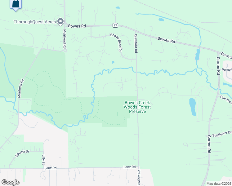 map of restaurants, bars, coffee shops, grocery stores, and more near 9N530 Creekwood Court in Elgin