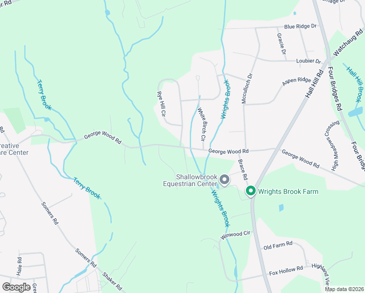 map of restaurants, bars, coffee shops, grocery stores, and more near 8 Rye Hill Circle in Somers