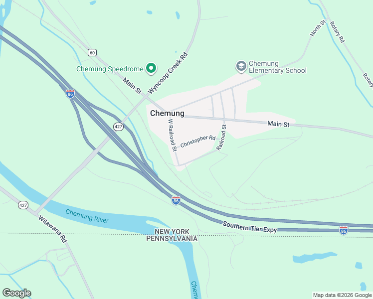 map of restaurants, bars, coffee shops, grocery stores, and more near 27 Christopher Rd in Chemung
