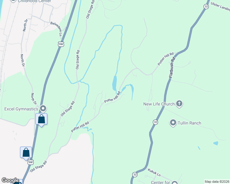 map of restaurants, bars, coffee shops, grocery stores, and more near 185 Potter Hill Road in Saugerties