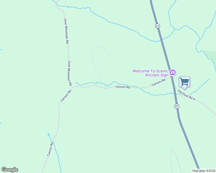map of restaurants, bars, coffee shops, grocery stores, and more near 503 Carson Road in Millerton