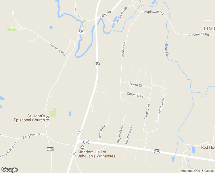 map of restaurants, bars, coffee shops, grocery stores, and more near 4354 New York 9G in Red Hook