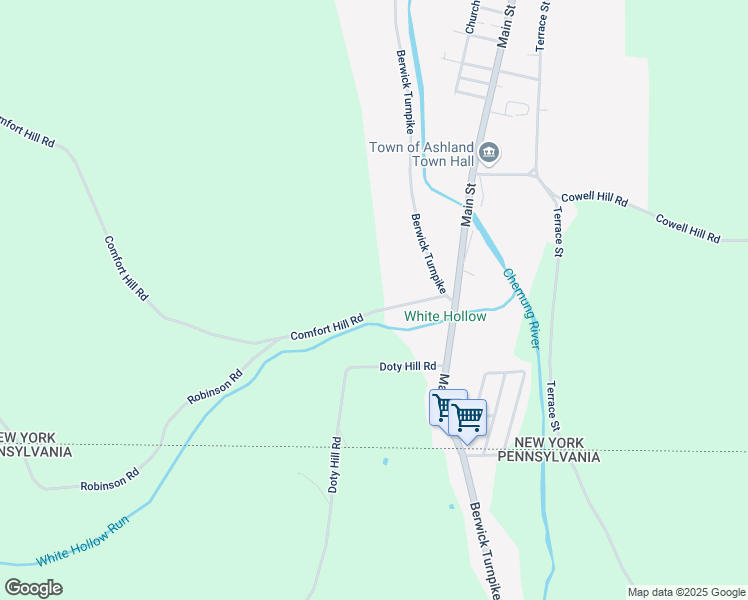 map of restaurants, bars, coffee shops, grocery stores, and more near 3561 Comfort Hill Rd in Wellsburg