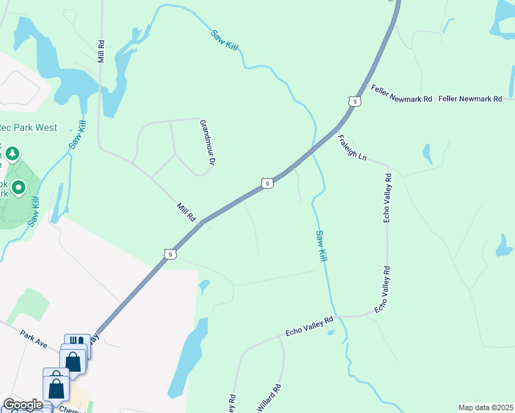map of restaurants, bars, coffee shops, grocery stores, and more near 21 Teator Lane in Red Hook