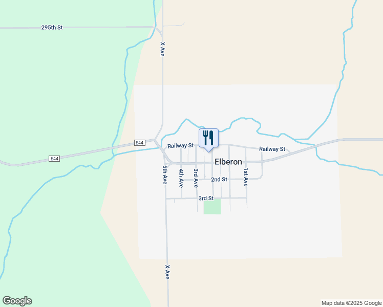 map of restaurants, bars, coffee shops, grocery stores, and more near 1st Street in Elberon
