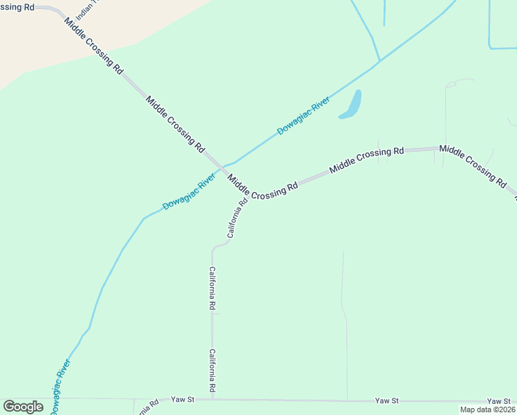 map of restaurants, bars, coffee shops, grocery stores, and more near 29847 Middle Crossing Road in Dowagiac
