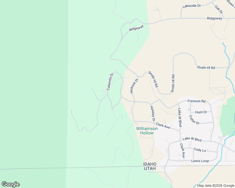 map of restaurants, bars, coffee shops, grocery stores, and more near Calamity in Bear Lake