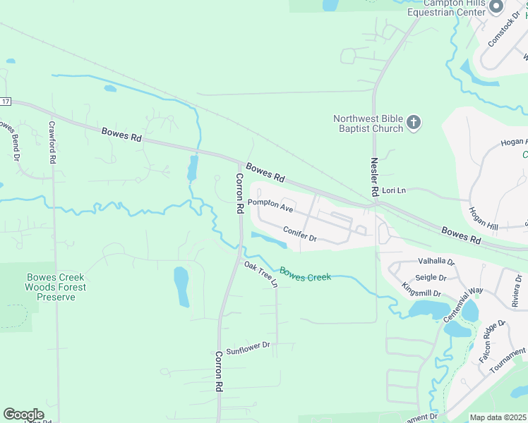 map of restaurants, bars, coffee shops, grocery stores, and more near 4074 Conifer Drive in Elgin