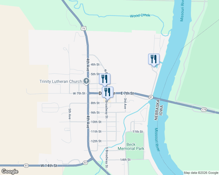 map of restaurants, bars, coffee shops, grocery stores, and more near in Decatur