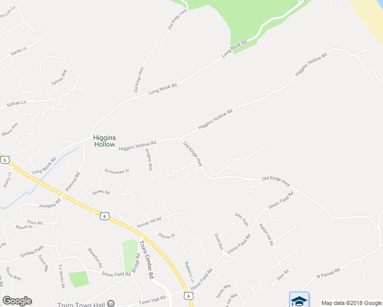 map of restaurants, bars, coffee shops, grocery stores, and more near 67 Old Kings Highway in Truro