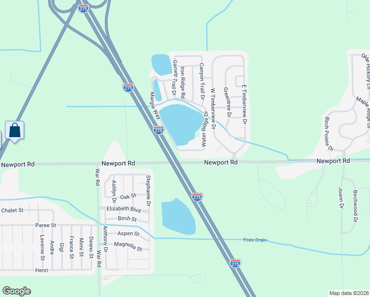 map of restaurants, bars, coffee shops, grocery stores, and more near 2157 Zack Ridge Drive in Charter Township of Berlin