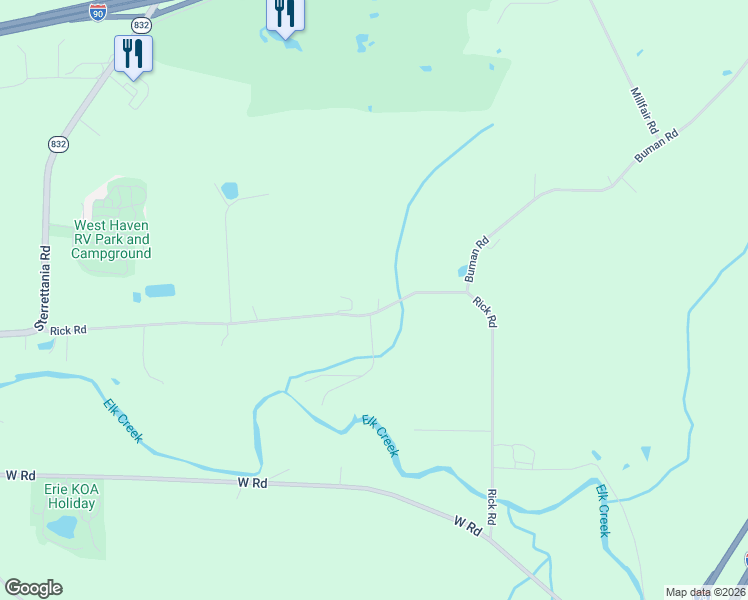 map of restaurants, bars, coffee shops, grocery stores, and more near 6300 Rick Rd in Fairview