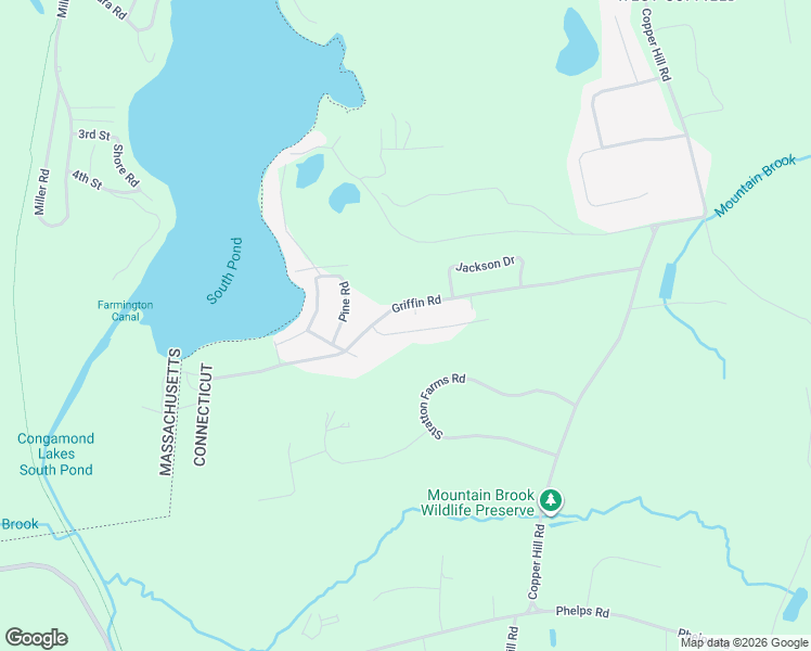 map of restaurants, bars, coffee shops, grocery stores, and more near 252 Birch Road in Suffield