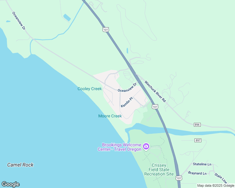 map of restaurants, bars, coffee shops, grocery stores, and more near 14720 Wollam Road in Brookings