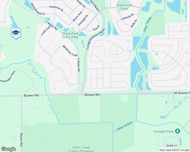 map of restaurants, bars, coffee shops, grocery stores, and more near 848 Butterfly Field Drive in Elgin