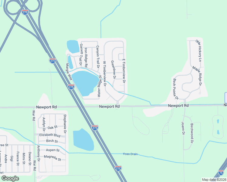 map of restaurants, bars, coffee shops, grocery stores, and more near 9078 West Timberview Drive in Charter Township of Berlin