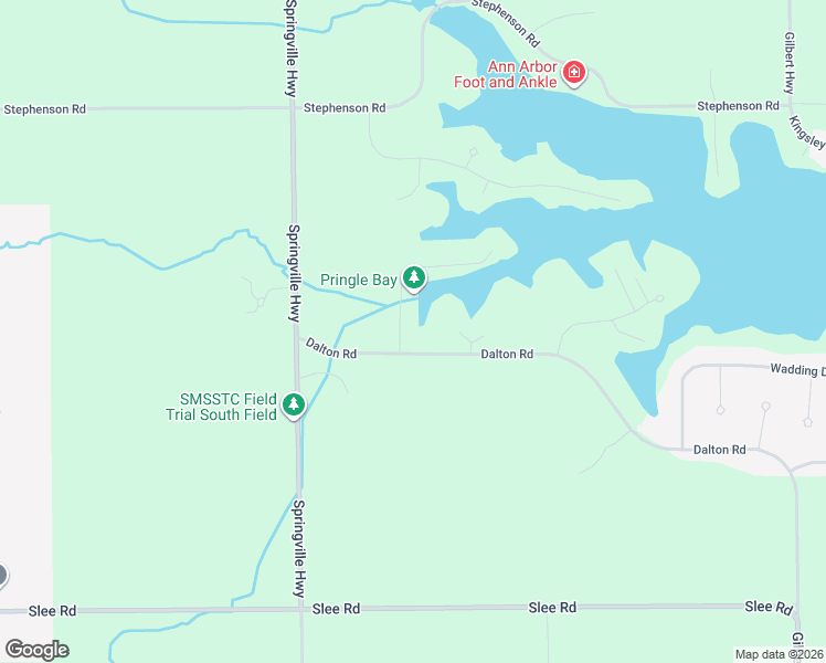 map of restaurants, bars, coffee shops, grocery stores, and more near 8750 Dalton Road in Onsted