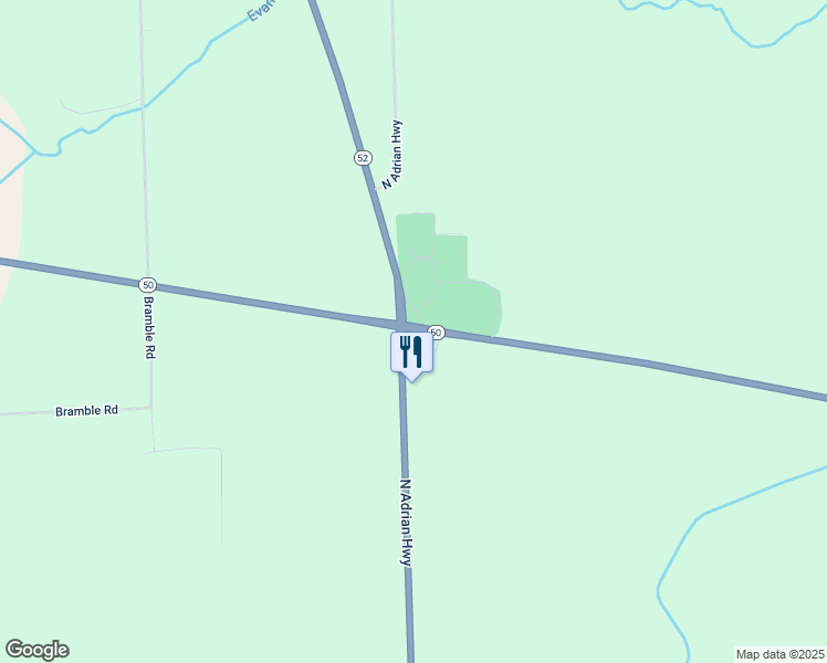 map of restaurants, bars, coffee shops, grocery stores, and more near 1159 East Monroe Road in Tecumseh