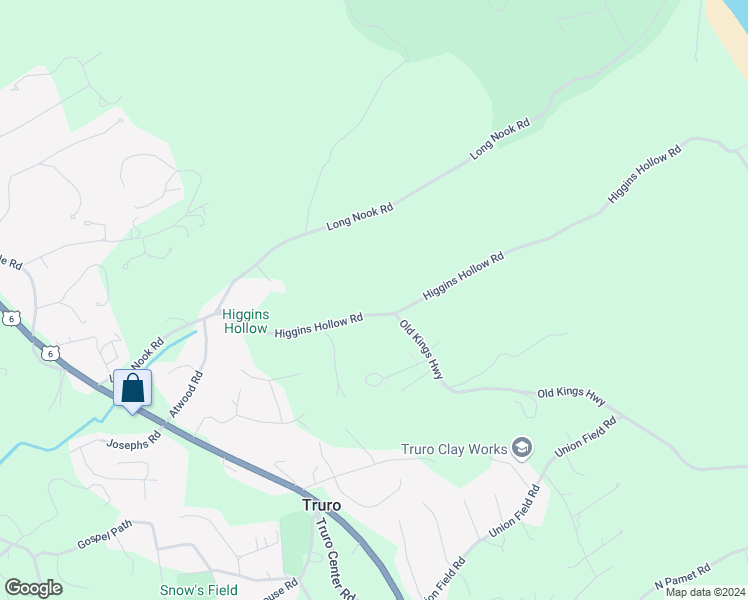 map of restaurants, bars, coffee shops, grocery stores, and more near 26 Higgins Hollow Road in Truro
