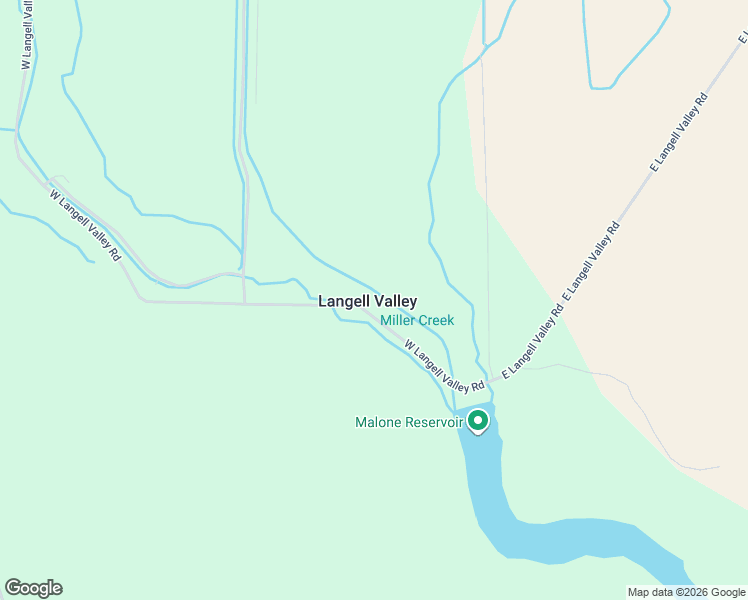 map of restaurants, bars, coffee shops, grocery stores, and more near in Langell Valley