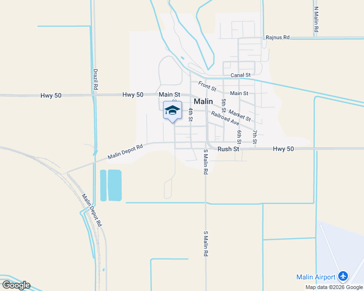 map of restaurants, bars, coffee shops, grocery stores, and more near 2222 Rosicky Ave in Malin