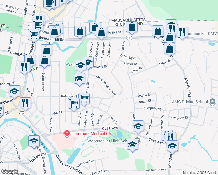 Morin Heights Boulevard, Woonsocket RI Walk Score