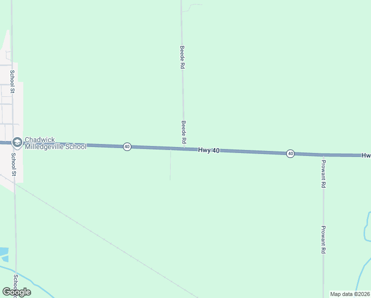 map of restaurants, bars, coffee shops, grocery stores, and more near 26901 Illinois 40 in Chadwick