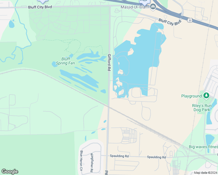 map of restaurants, bars, coffee shops, grocery stores, and more near 1225 Gifford Road in Elgin