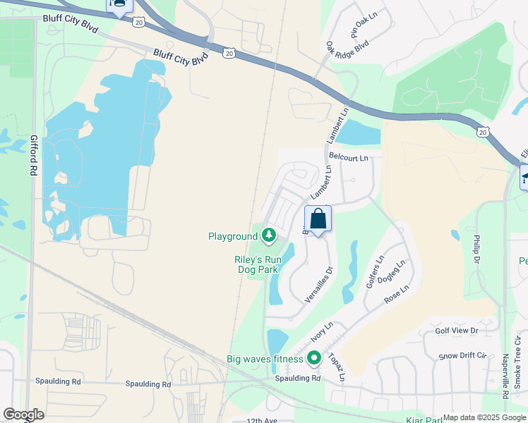 map of restaurants, bars, coffee shops, grocery stores, and more near 700 Thornbury Road in Bartlett
