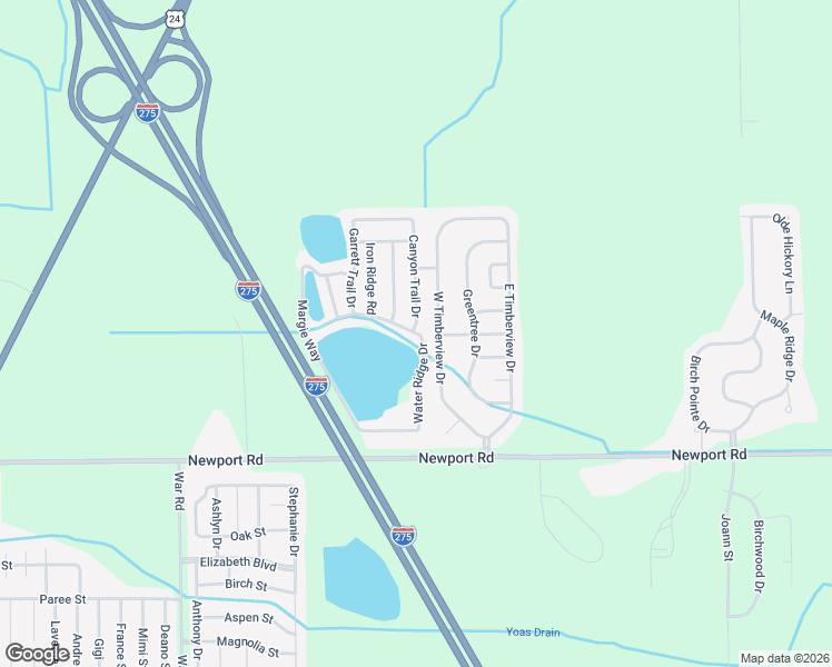 map of restaurants, bars, coffee shops, grocery stores, and more near Rock Ridge Road in Berlin Charter Township