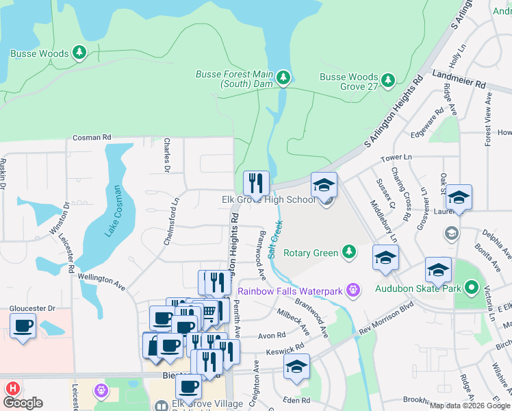map of restaurants, bars, coffee shops, grocery stores, and more near in Chicago