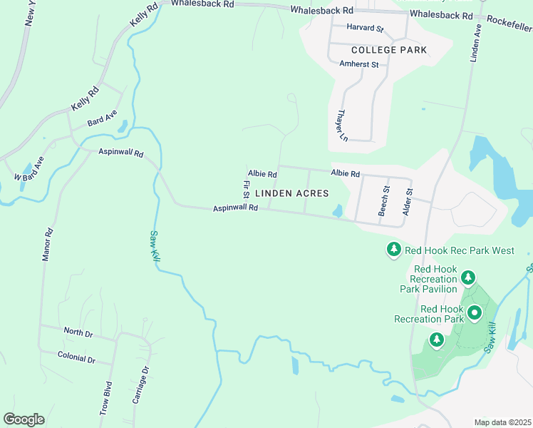 map of restaurants, bars, coffee shops, grocery stores, and more near 28 Aspinwall Road in Red Hook