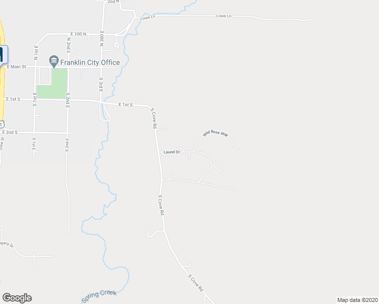 map of restaurants, bars, coffee shops, grocery stores, and more near Laurel Drive in Franklin