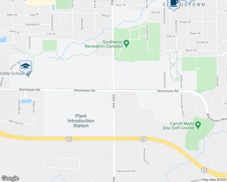 map of restaurants, bars, coffee shops, grocery stores, and more near 3101 Mortensen Road in Ames