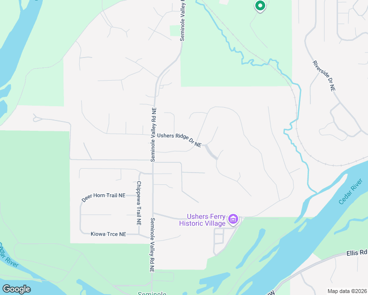 map of restaurants, bars, coffee shops, grocery stores, and more near 6310 River Parkway in Cedar Rapids