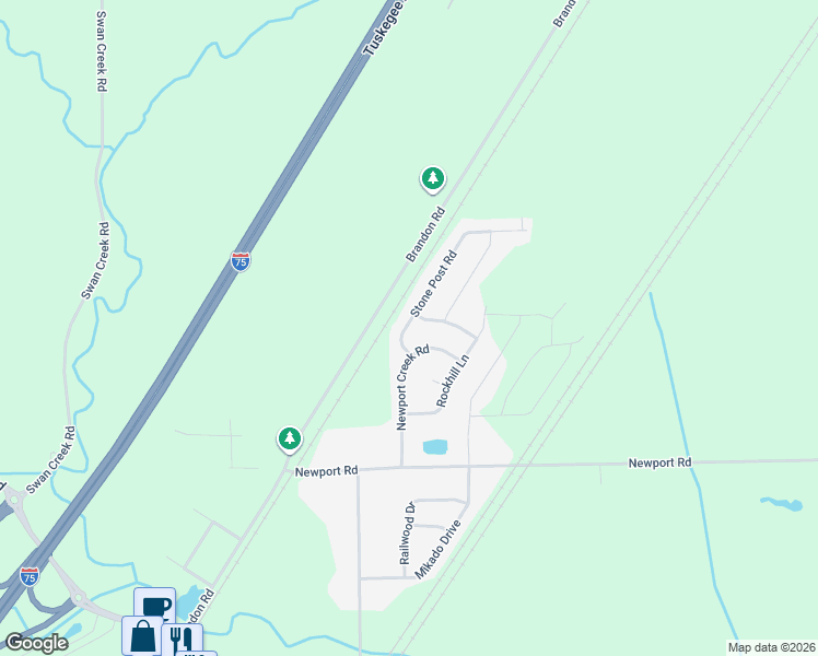 map of restaurants, bars, coffee shops, grocery stores, and more near 4020 Stone Post Road in Charter Township of Berlin