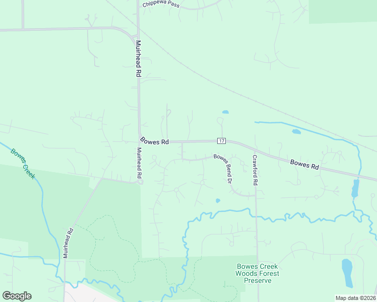 map of restaurants, bars, coffee shops, grocery stores, and more near 9N971 Tributary Lane in Elgin