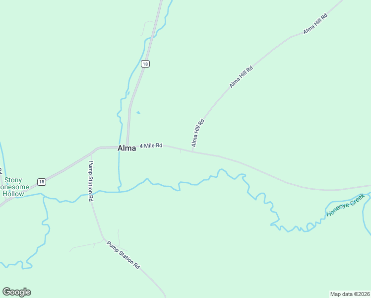 map of restaurants, bars, coffee shops, grocery stores, and more near 5649 County Road 38 in Alma