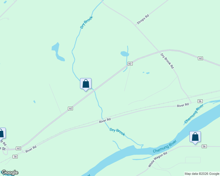 map of restaurants, bars, coffee shops, grocery stores, and more near 311 County Road 60 in Waverly
